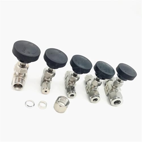Vanne de régulation 4 mm inox 304 double virole raccord compression