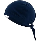 B-well Verona Op Haube mit Spandex Stoff OP Hauben Stoff für Ärzten, Krankenschwestern, Zahnärzten, Pharmazeuten, Tierärzten, Medizinischem Personal (1, Dunkelblau, Standard)