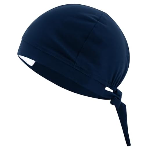B-well Verona Op Haube mit Spandex Stoff OP Hauben Stoff für Ärzten, Krankenschwestern, Zahnärzten, Pharmazeuten, Tierärzten, Medizinischem Personal (1, Dunkelblau, Standard)