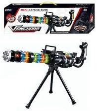 Vangaurd M134 LASER LIGHT GATLING GUN TOY LIGHTS, SOUND