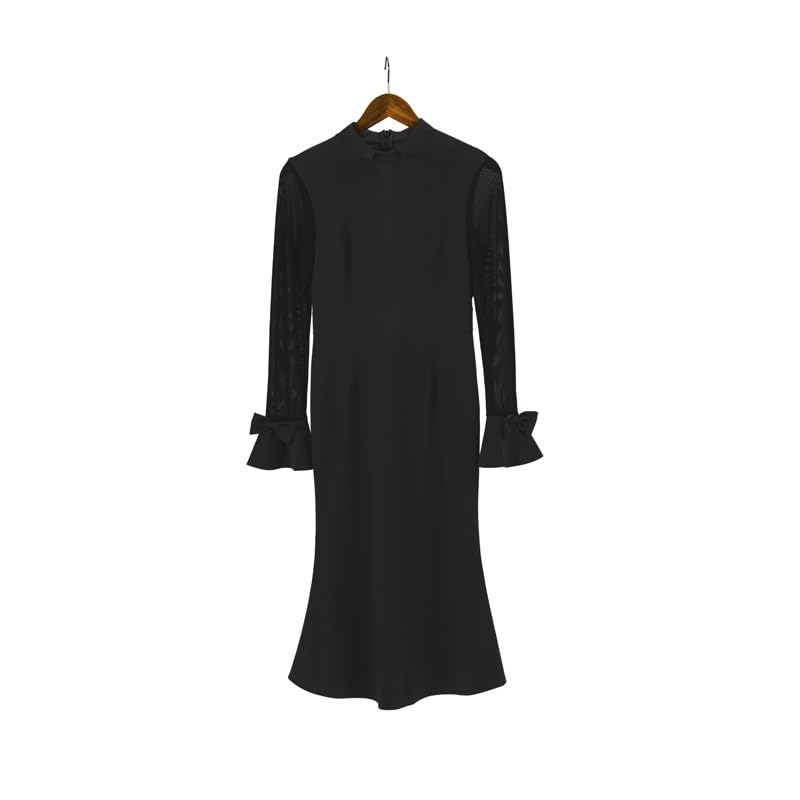 Clergy Dresses for Women Church Dresses for Minister Vintage Wear to Work with Tab Collar2