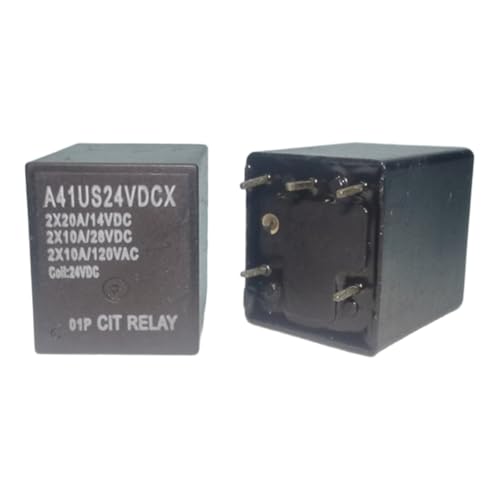 Relais A41US24VDCX 20A 5 broches pour commutation de puissance CC