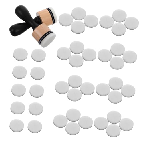 DIYEAH Ergonomic Handle Ink Blending Tools 2pcs Drawing Sponge Stamp for Journal Cards and Letter Art