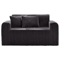 Hobestluk 2-Seater Foam Sofa with Pillows Comfy Couch for Small Spaces — image 8