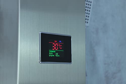 Vantory Led Shower Panel Tower System #304 Stainless Steel Temperature Display Multi-Function Massage Systerm Led Rainfall Shower With 3-Function Hand Shower #TOP2