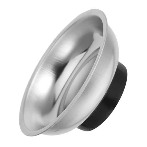 OUNONA Magnetic Parts Tray Round Stainless Steel Tool Holder with Base for Screws and Parts Storage Sticks to Metallic Surfaces Durable and Sturdy