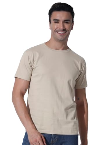 Image of Round Neck Half Sleeve Pure Cotton T-Shirt