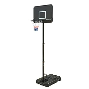 Northern Stone Pro Court Freistehender Basketballkorb, höhenverstellbar, tragbar, mit 111,8 cm Rückwand, offizielle Höhe