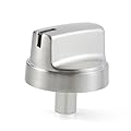 atgestore WB03X29354 Stove Knob Replacement for GE Stove Parts Stainless Steel Range Knob GE Profile Knobs kip 5u06 191d9233 PGP7036SLSS PGP9030SLSS Cafe Cooktop Burner Control Knob 1 Pcs