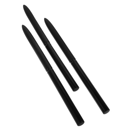 Beavorty Juego De 3 Pinceles Para Manicura Francesa Pinceles Para Gel UV Esponjas Degradadas Kit De Manicura Francesa Pinceles De Gel Constructor Para Uñas Palo De Sándalo Negro