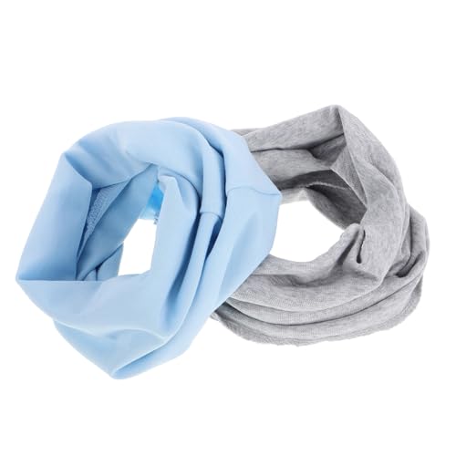Homoyoyo 2pcs Girls Winter Warm Scarves Boy Girl Neck Scarf Soft Knitted Infinity for Boys and Windproof Neck Warmer Comfortable for Cold Days