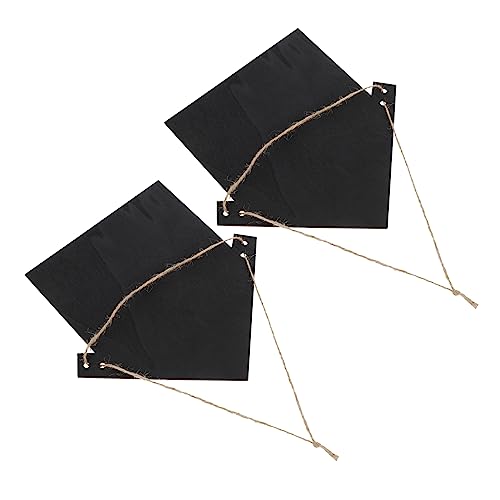 GRIRIW 2Pcs Blackboard Signs for Home Decoration Erasable Writing Boards for Events Parties Versatile Chalkboard Hangings for Messages Creative Displays