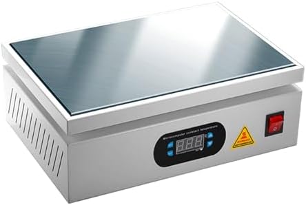 High-Temperature Electric Heating Plate Preheating Station with LED Display, 0-400°C Hot Plate for Phone Screen Repair & Component Rework Heater