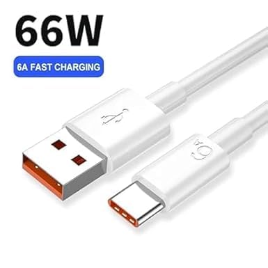 Image of Original 66W / Super Fast Charging Cable Type-C Support for Supercharge /SUPERFLASH /Flash /Flash /Rapid for REALME 7,X7,X7MAX,X7PRO,X3,X50PRO,8PRO,GT Master EDIITION,GT (fast142)