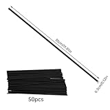 Munsesi 50 Diffuser Sticks, 30 CM Black Fibre Reed Diffuser Sticks, Oil Aroma Diffusers Stick, Fragrance Replacement Refill Stick for Spa Bedroom Home Office(Black) - Image 2