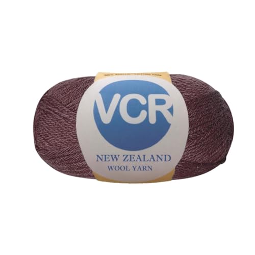 Image of VCR Dark Brown Chunky Wool Yarn,100 Grams, Hank, 196 Meters, 100% New Zealand Wool Knitting Yarn, Soft Crosia Thread Suitable for Baby Blankets & Booties Pack of 1