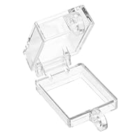 TOYZFRIENDY Protecteur de Bouton Interrupteur Transparent avec Couvercle Rabattable Protection Antidéclenchement pour Bouton Poussoir Arrêt Urgence Facile à Installer et Sécurisé
