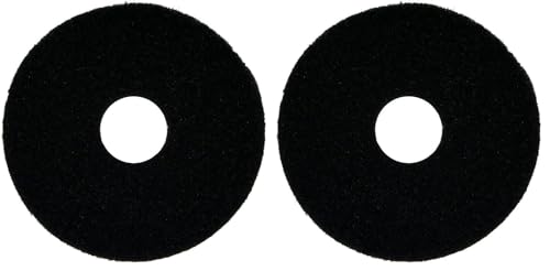 BISSELL BigGreen Commercial 437.071BG Strip Pad for BGEM9000 Easy Motion Floor Machine, 12", Black (Pack of 2)