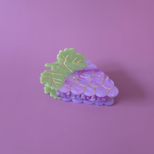 Pinzas para cabello small de acetato color uva miniatura 7