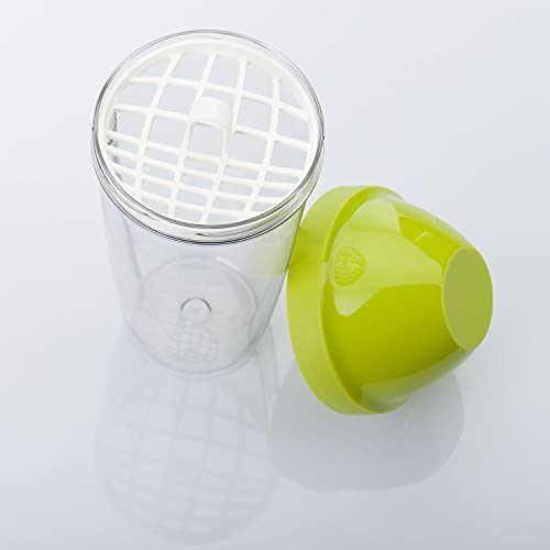 Shaker Westmark de 0,5 l con disco mezclador extraíble transparente y verde 5
