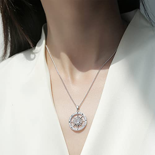 Compass Necklace for Women Inspirational Nautical Dream You Are My Compass I'd Be Lost Without You Pendant Necklaces for Mother's Day Graduation Jewelry Gifts 5