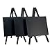 Produktbild Securit Tisch Kreidetafeln mit Staffelei aus lackiertem Holz, schwarz, im 3er Set, je ca. 15 x 26 x 1,5 cm groß