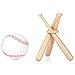 Honoson Baseball Stand Holders Balls Display Bat Wooden Stand Holder Display Centerpieces Tables for Baseball Sports Lover(1 Pack)