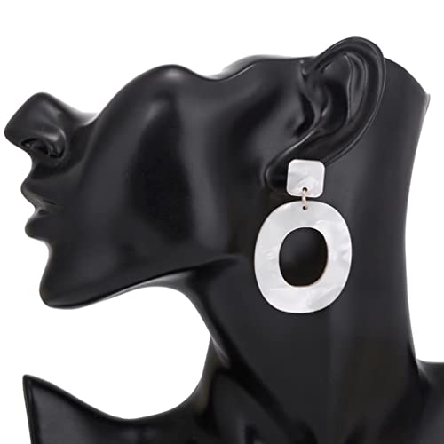 Cibirich Acrylic Earrings For Women Multicolor Resin Earrings For Girl Statement Dangles Drop Earrings #TOP1