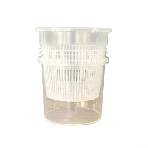 FACULX Vaso per orchidee Phalaenopsis autoirriganti, in plastica, a doppio strato, per interni, con sistema di stoccaggio dell'acqua per la salute delle radici (A/11 cm)