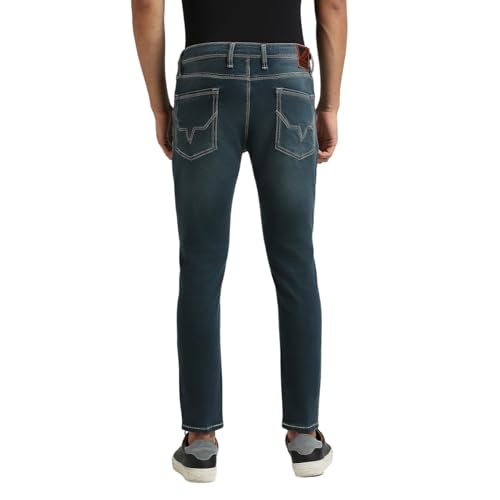 Image of Pepe Jeans Men's Tapered Fit Jeans | Mid Rise | Chinox | Jeans for Man