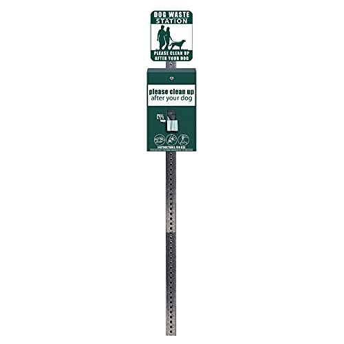 Standard Mini Dog Waste Station/ONEpulÂ® Header Bag System (Matte Green)