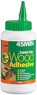 Everbuild Lumberjack 45 Minute Polyurethane Wood Adhesive Liquid, Brown, 750 g