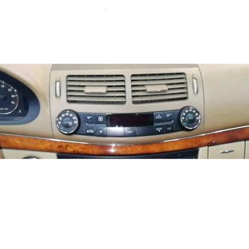 Grille d'aération centrale W211 pour Benz Classe E 2003-2008 gris - 4