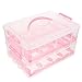 MUCKLILY Box Cake Packing Box Muffin Carrier Cake Keeper with Dome Cookie Carrier Cake Container Holder Pie Container Clear Container with Lid Plastic Storage Rack Paper Cup