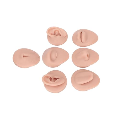 Modelo de silicona reutilizable para práctica de perforación facial 6