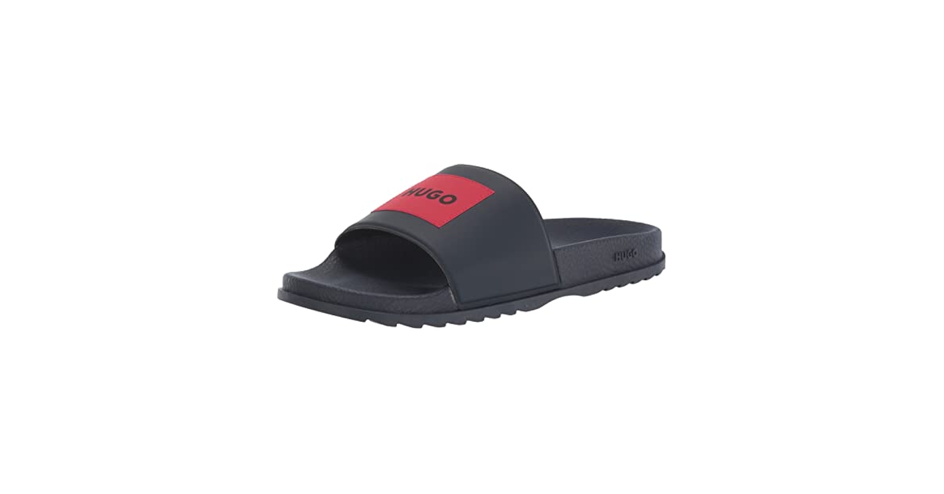 Amazon.com | HUGO Square Logo Slide Sandals | Sandals