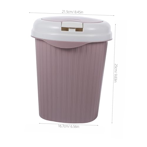 Basurero pequeño rectangular para cocina y oficina miniatura 3