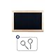 BESCH Schwarze Kreidetafel mit natürlichem Holzrahmen für Büro, Restaurants, Schule, Geschäft, Zuhause und Cafés, einfache Installation (20 x 30 cm)