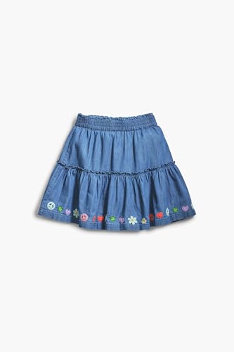 Falda Desigual Skirt_TILA azul vaquero para niña de once a doce años 2