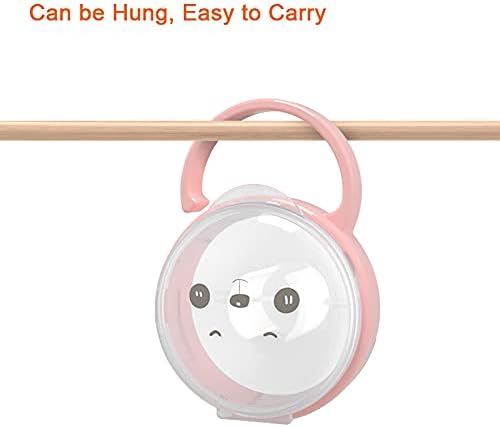 Dummy Case,3 Pcs Transparent Pacifier Storage Box with Portable Handle Soother Pacifier Boxes BPA Free Baby Nipple Cases Prevent Bacterial Dust for Travel - Image 3