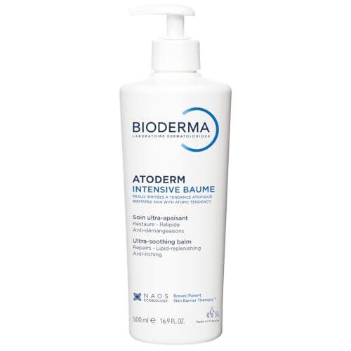 Bioderma Atoderm Intensive Balm Ultra-Nourishing Body Cream for Dry Skin, 16.9 Fl Oz