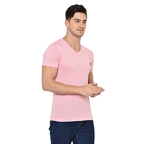 Image of VIMAL JONNEY Men's Classic Fit T-Shirt (V-PINK01-XXL Pink XX-Large)