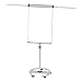 Produktbild Maul Flipchart MAULsolid, mobiles Whiteboard mit 5 Fußrollen, magnetisch, höhenverstellbar, schnellwechsel Blockhalter mit 2 Papierhaltern, Rundfuß, Officegrau