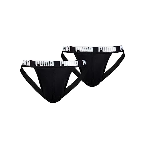 Puma Jockstrap, Negro (Black), L (Pack de 2) para Hombre