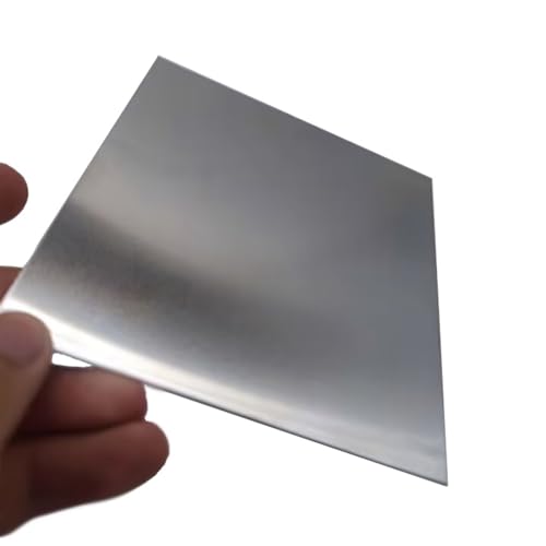  alluminio, Lamiera di alluminio 1060, spessore 1-5 mm, dimensioni e quantità multiple, for fai da te, artigianato industriale(100x100x4mm (2Pcs))