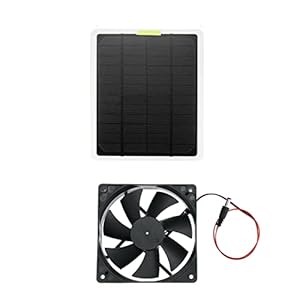 1 0W/50W/100W/1000W Zonne -aangedreven paneelkit complete buitenzon power camping ventilator koeling RV Ventilatie ventilator keuken uitlaatventilator Makkelijk schoon te maken