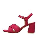  Sandalia Fiesta Tacon Comodo Amarillo, Verde, Negro Fuxia Y AZULON (39 EU, Amarillo)