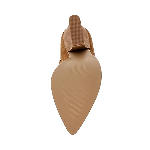 Steve Madden Women's Rickki Ankle Boot, Chesnut Suede, 10