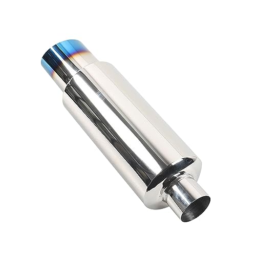 Tubo de escape de automóvil de 2 pulgadas con salida de 3 pulgadas y resonador 4