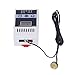 2W railmounted Temperature Controller Thermostat Deviation Correction Simple Installation for Incubator Office Building Magnet Probe